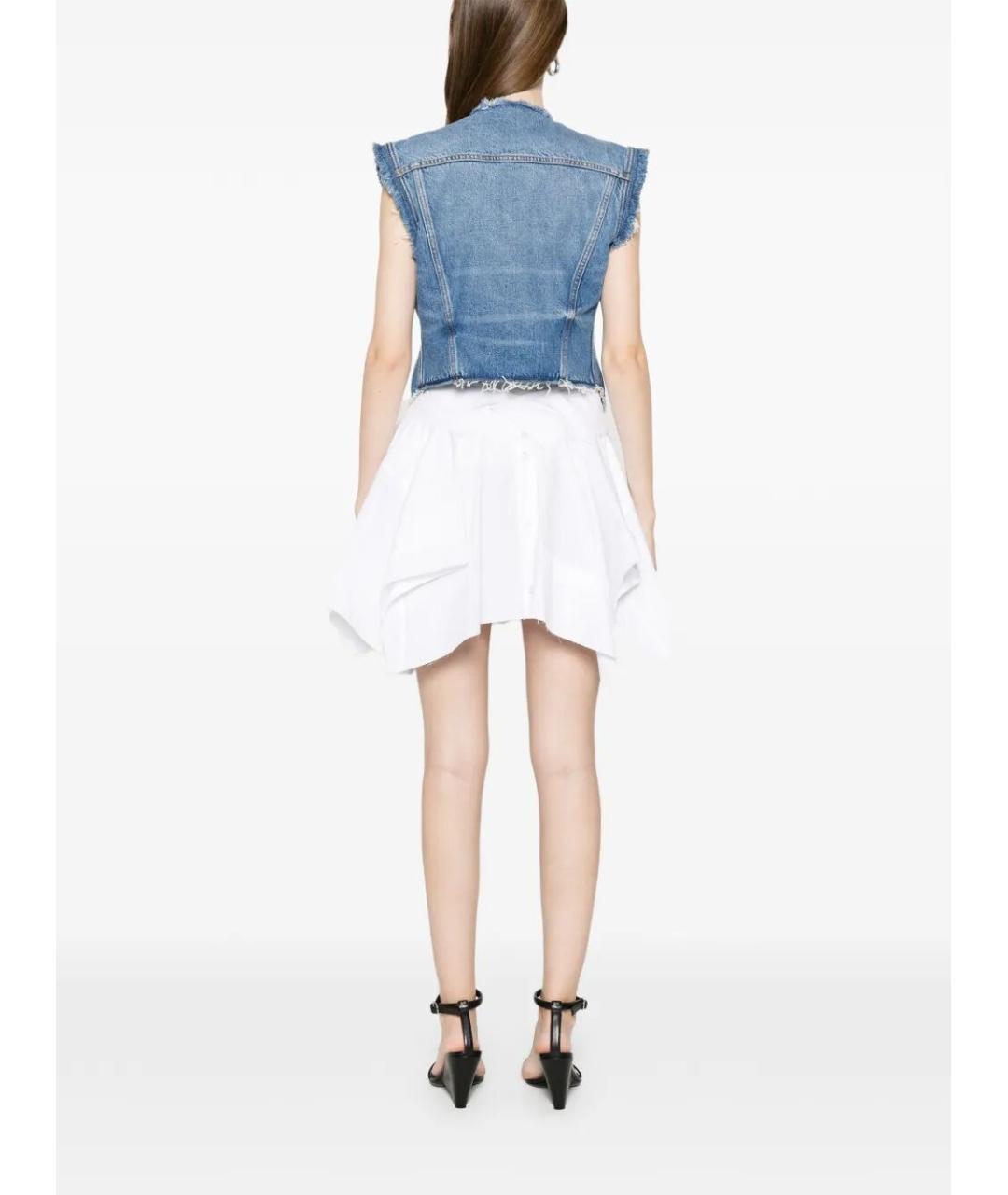 ALEXANDER WANG Синее хлопковое повседневное платье, фото 3