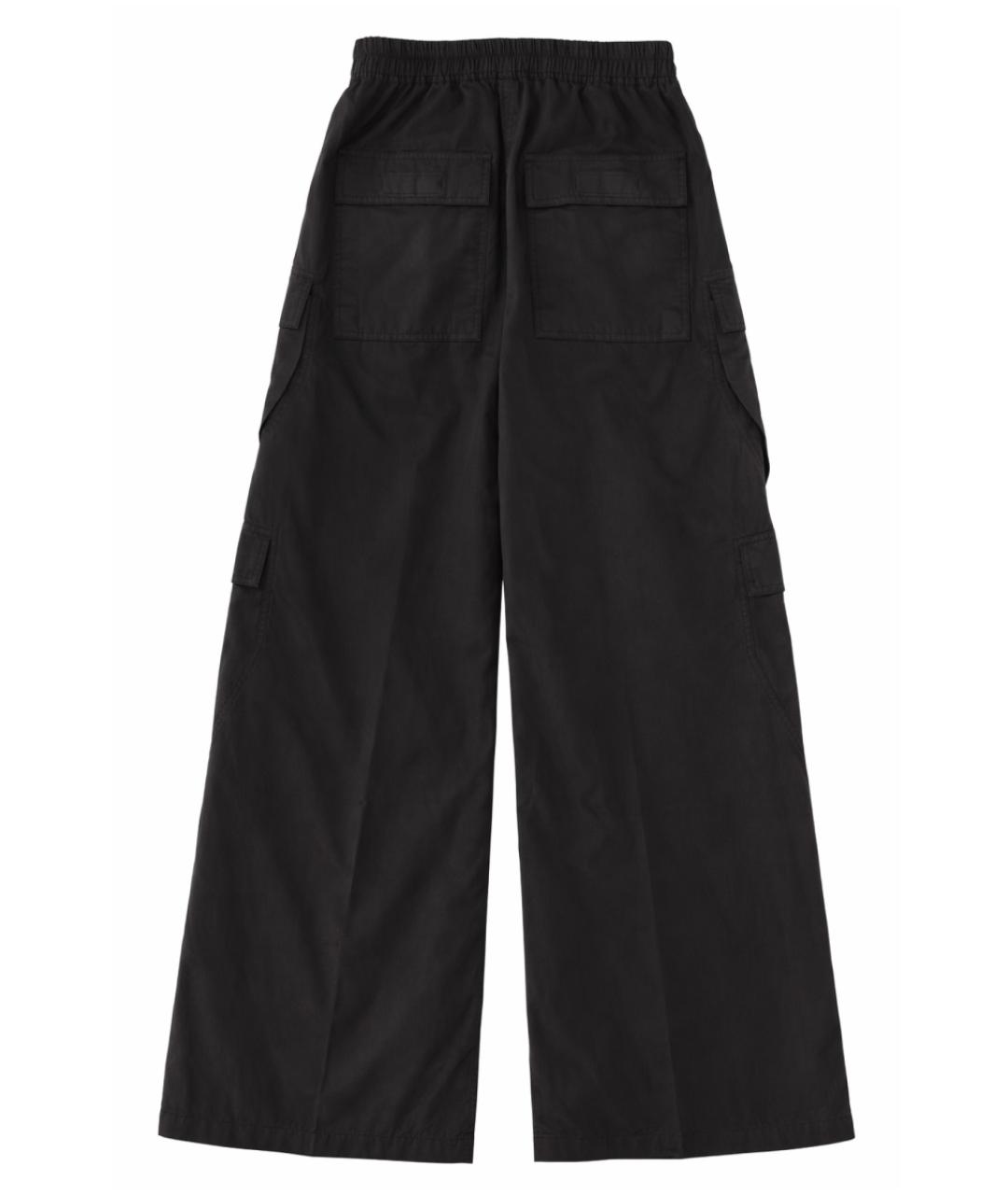 RICK OWENS DRKSHDW Черные хлопковые повседневные брюки, фото 2