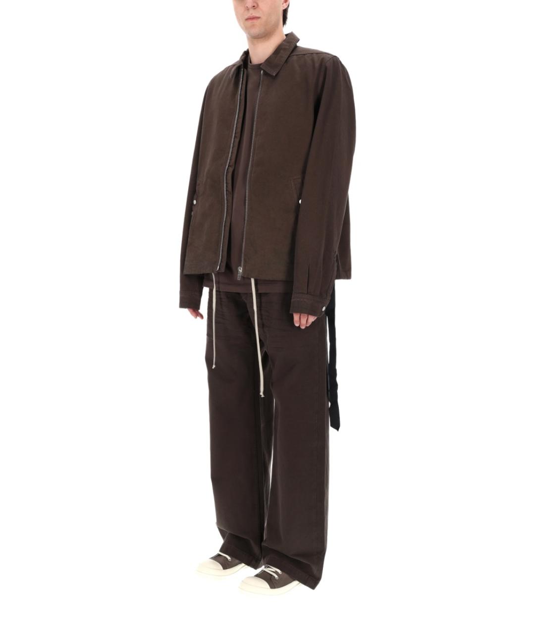 RICK OWENS DRKSHDW Серая хлопковая куртка, фото 4
