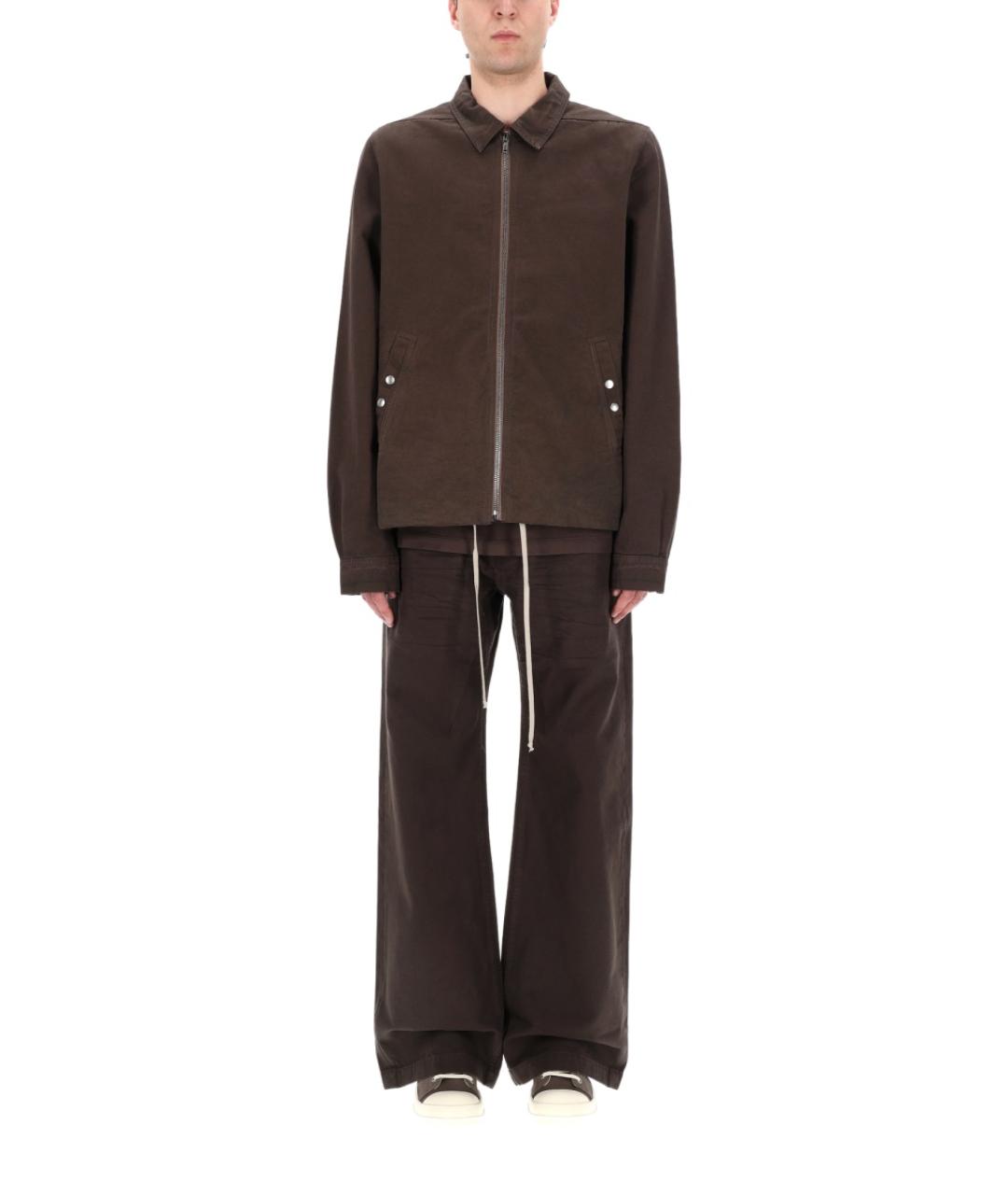 RICK OWENS DRKSHDW Серая хлопковая куртка, фото 3