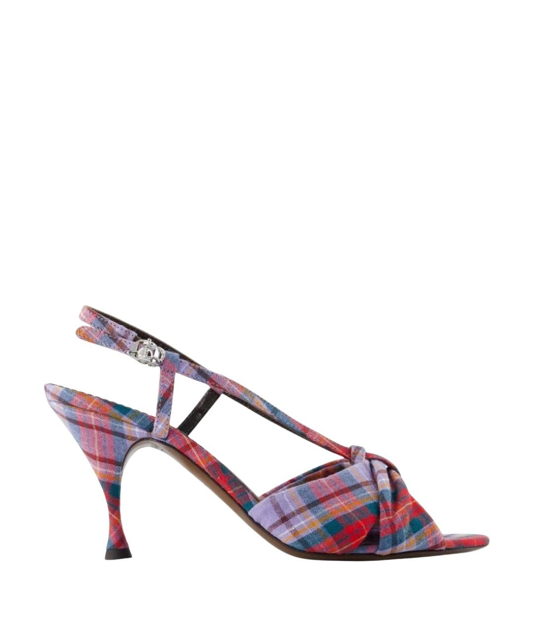 VIVIENNE WESTWOOD Мульти текстильные босоножки, фото 1