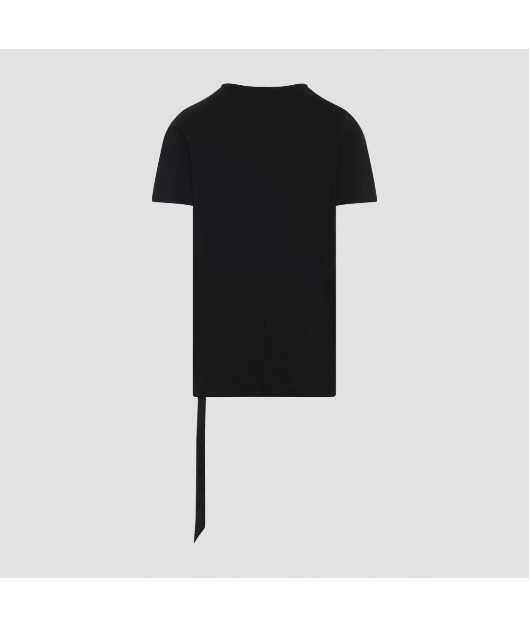 RICK OWENS DRKSHDW Черная хлопковая футболка, фото 2