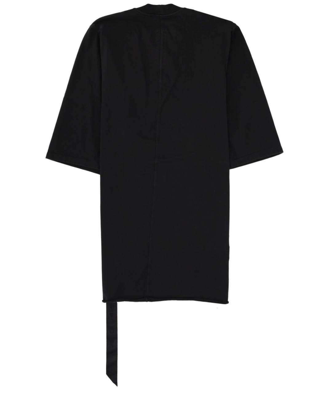 RICK OWENS DRKSHDW Черная хлопковая футболка, фото 2