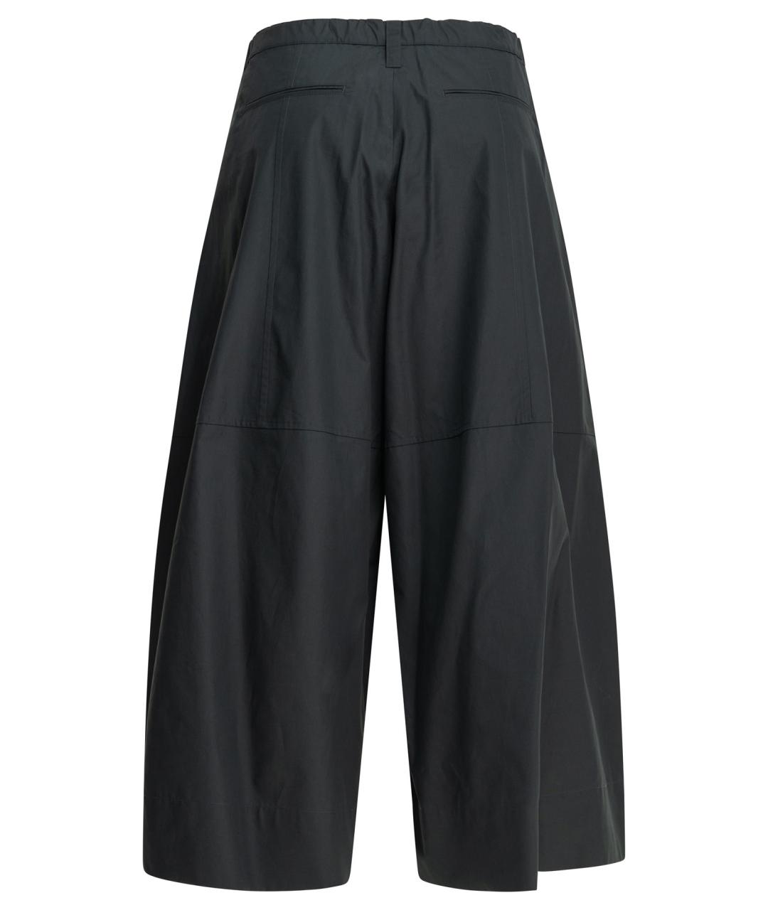 'S MAX MARA Синие хлопковые прямые брюки, фото 2