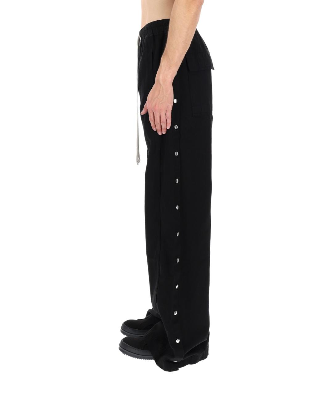 RICK OWENS DRKSHDW Черные хлопковые повседневные брюки, фото 4