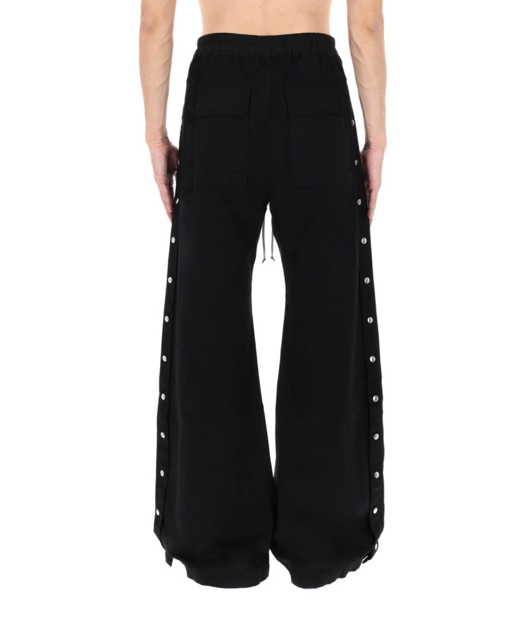 RICK OWENS DRKSHDW Черные хлопковые повседневные брюки, фото 5