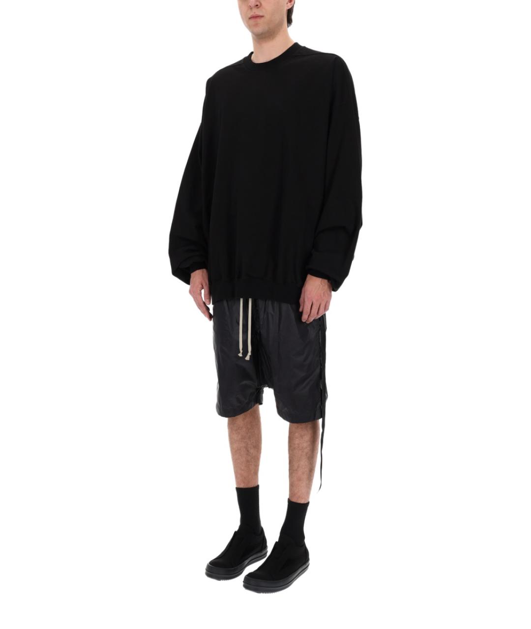RICK OWENS DRKSHDW Черный хлопковый джемпер / свитер, фото 4