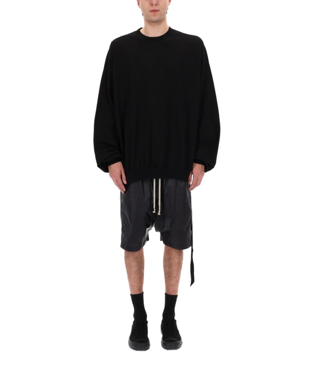 RICK OWENS DRKSHDW Черный хлопковый джемпер / свитер, фото 3