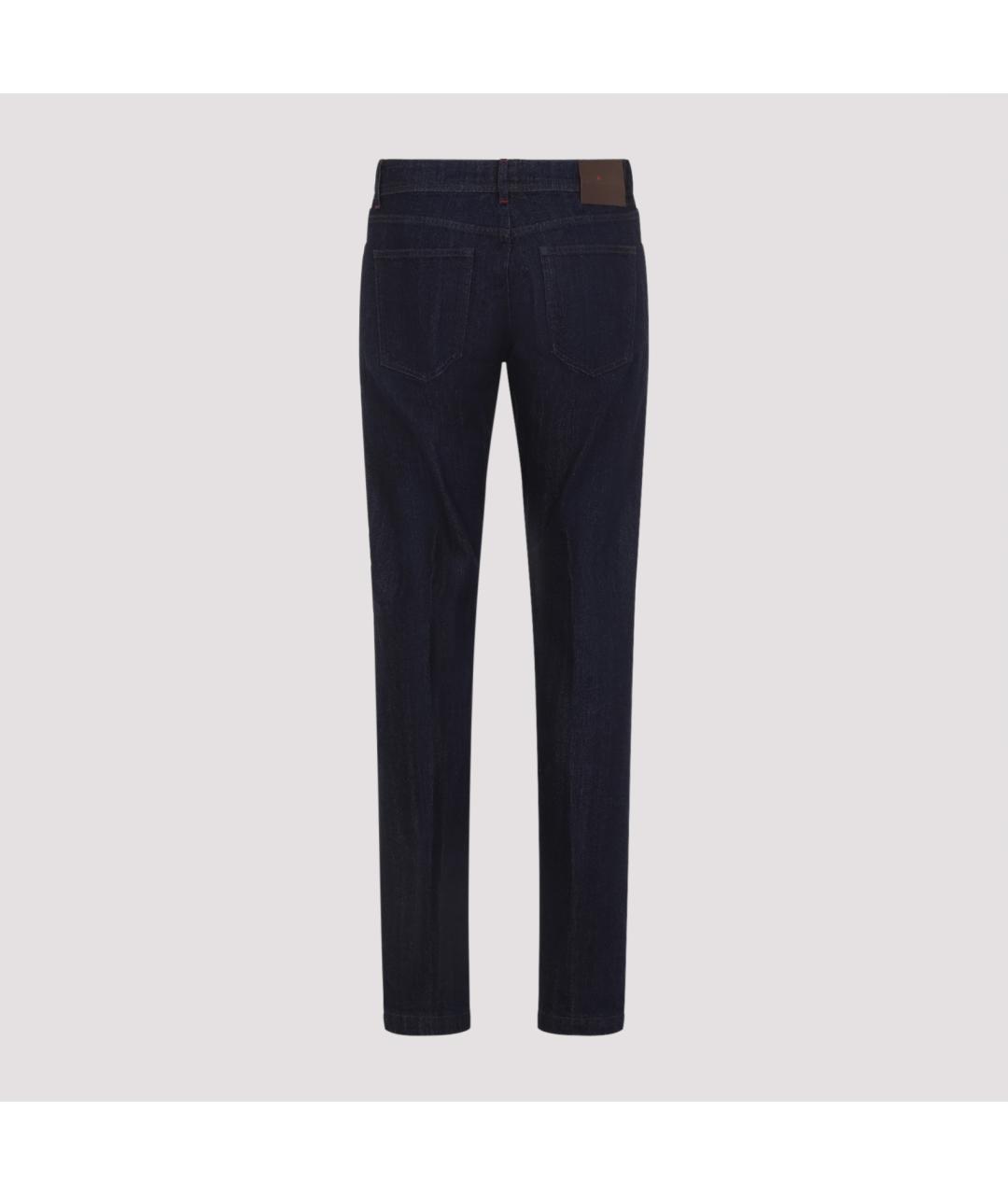 KITON Синие хлопковые повседневные брюки, фото 3