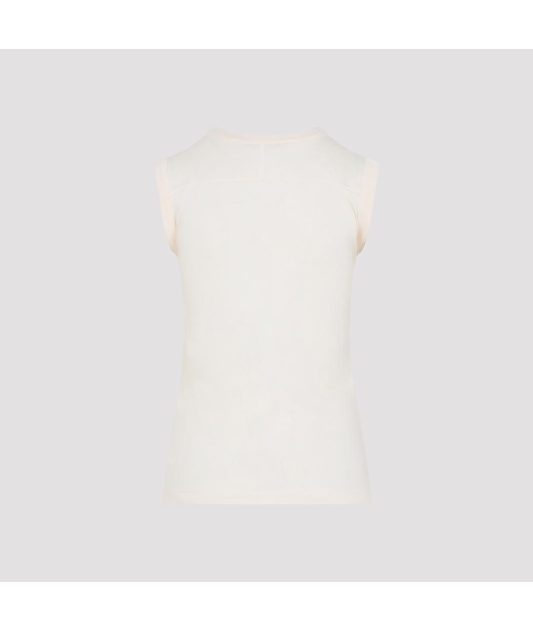 PHOEBE PHILO Белая хлопковая майка, фото 3