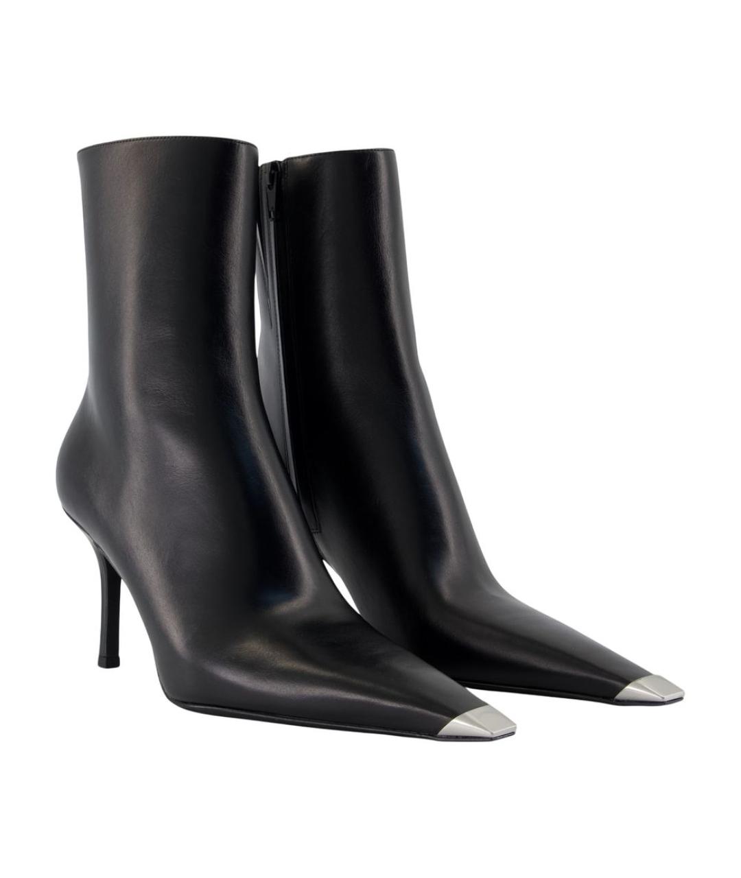 ALEXANDER WANG Черные кожаные ботильоны, фото 2