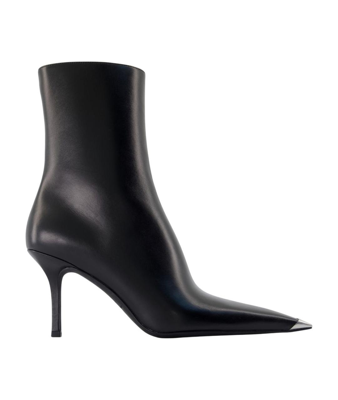 ALEXANDER WANG Черные кожаные ботильоны, фото 1