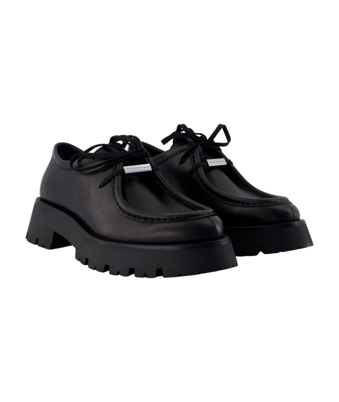ALEXANDER WANG Черные кожаные лоферы, фото 2