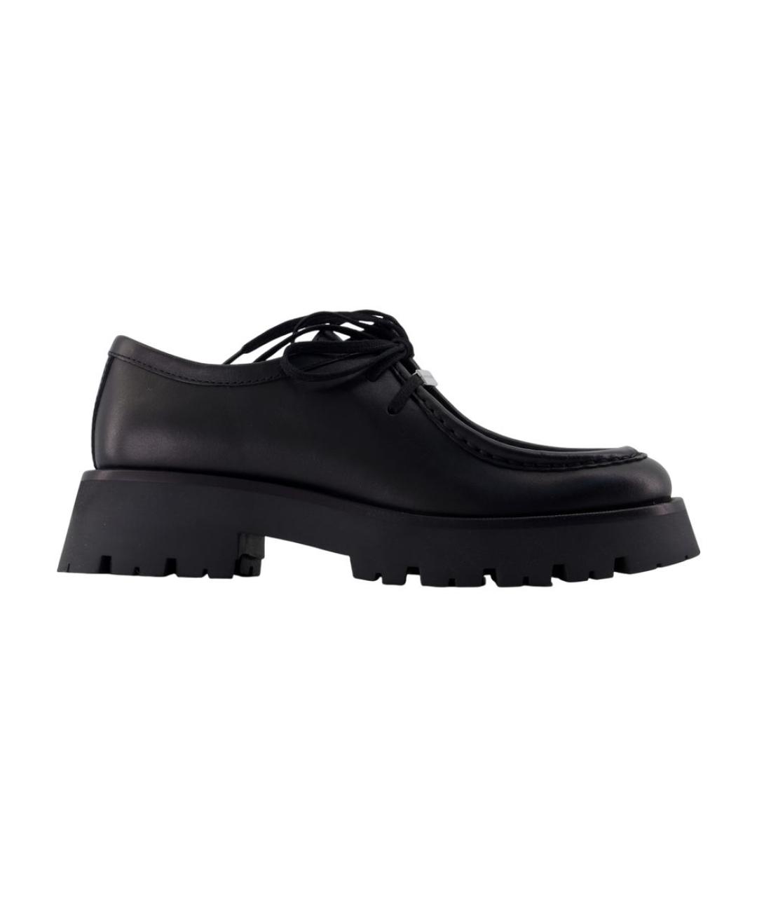ALEXANDER WANG Черные кожаные лоферы, фото 1