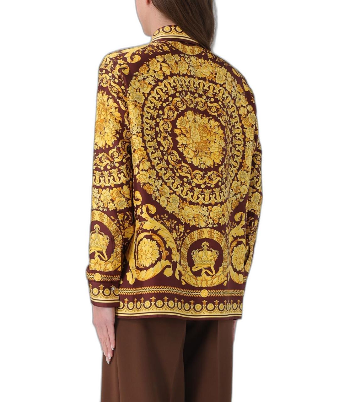 VERSACE Мульти шелковая рубашка, фото 3