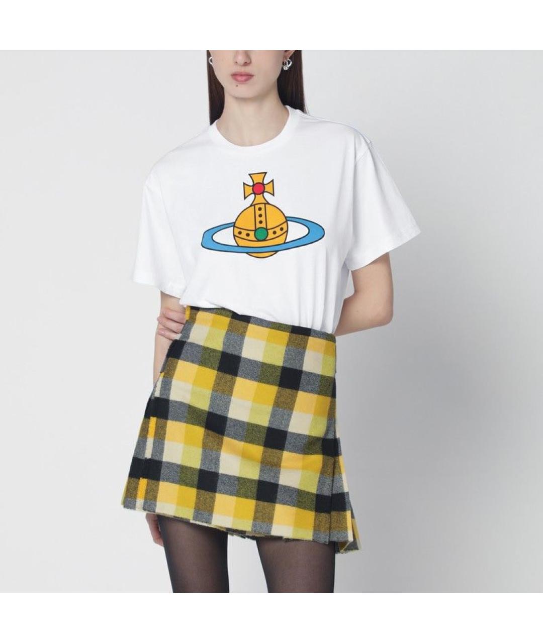VIVIENNE WESTWOOD Белая хлопковая футболка, фото 3
