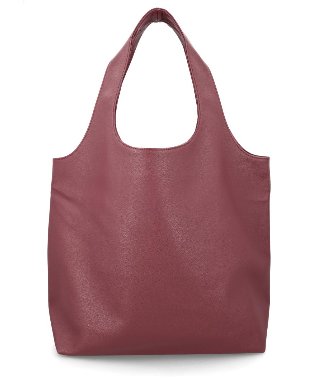 A.P.C. Бордовая синтетическая сумка тоут, фото 2