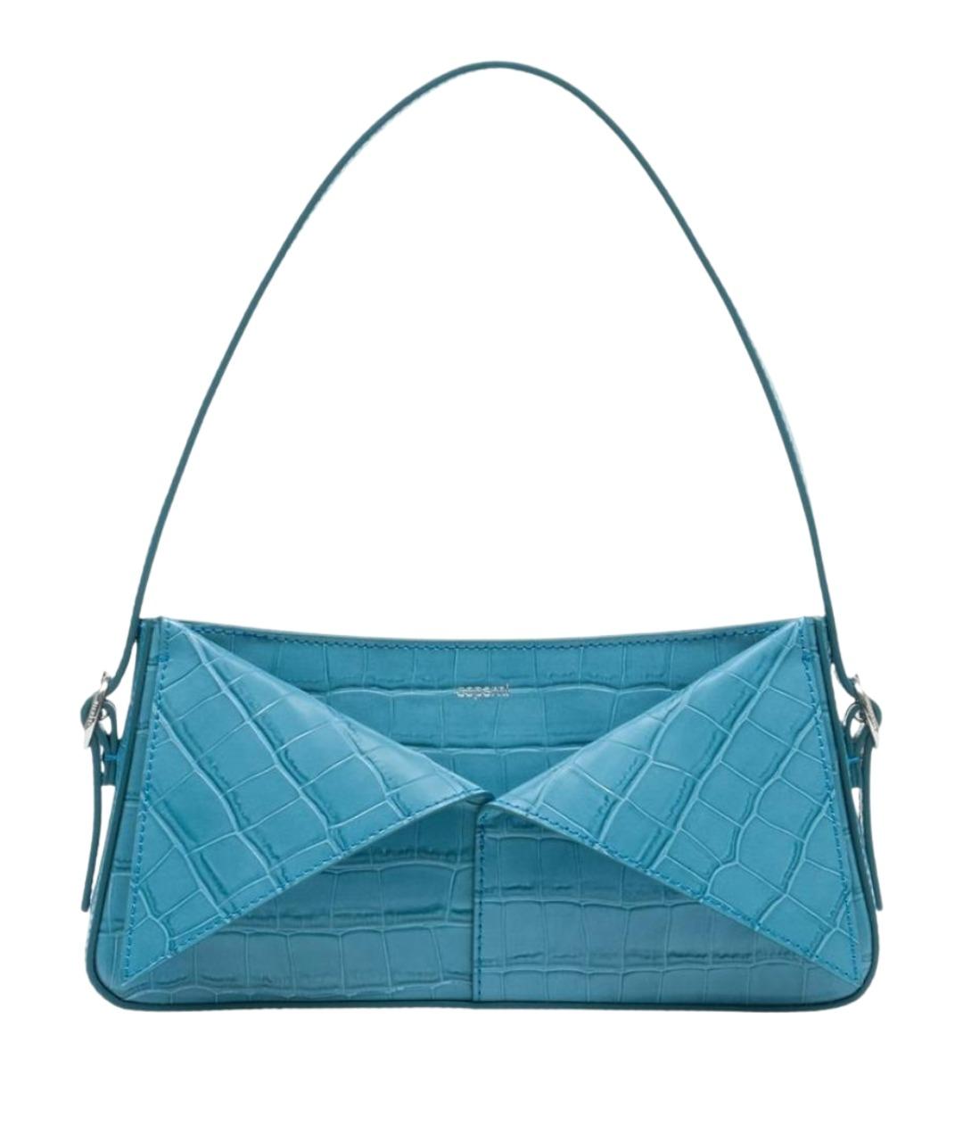 COPERNI Синяя кожаная сумка с короткими ручками, фото 1