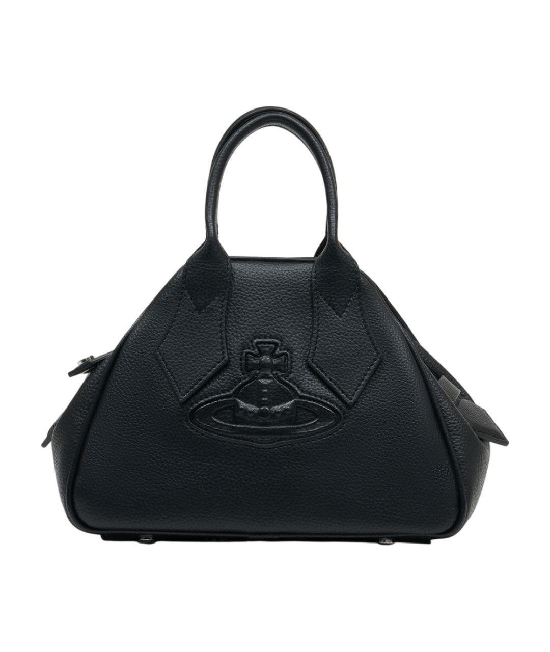 VIVIENNE WESTWOOD Черная синтетическая сумка с короткими ручками, фото 1