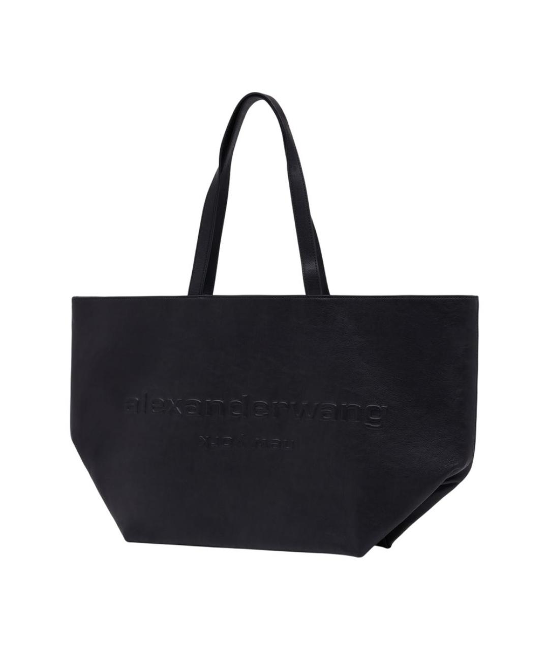 ALEXANDER WANG Черная кожаная сумка тоут, фото 2