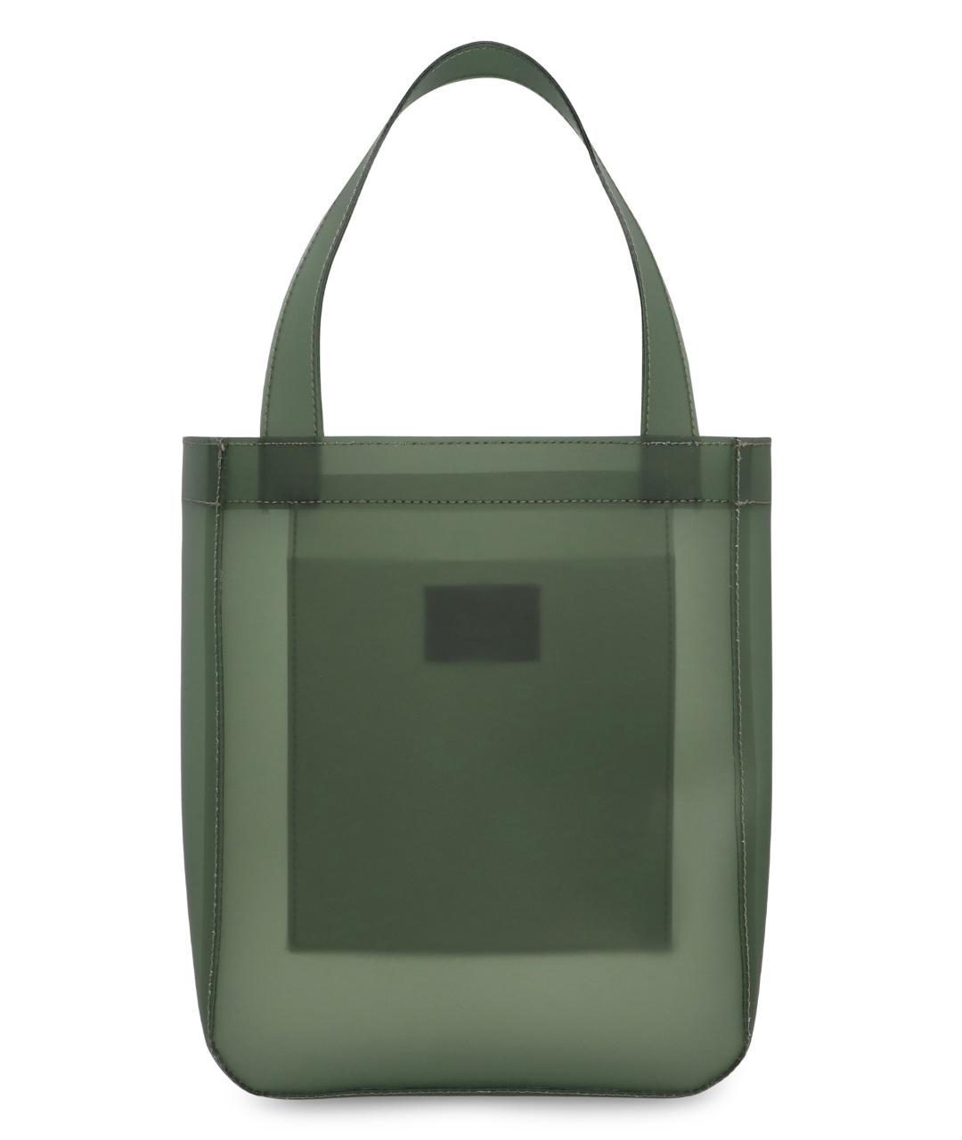 A.P.C. Хаки синтетическая сумка тоут, фото 4