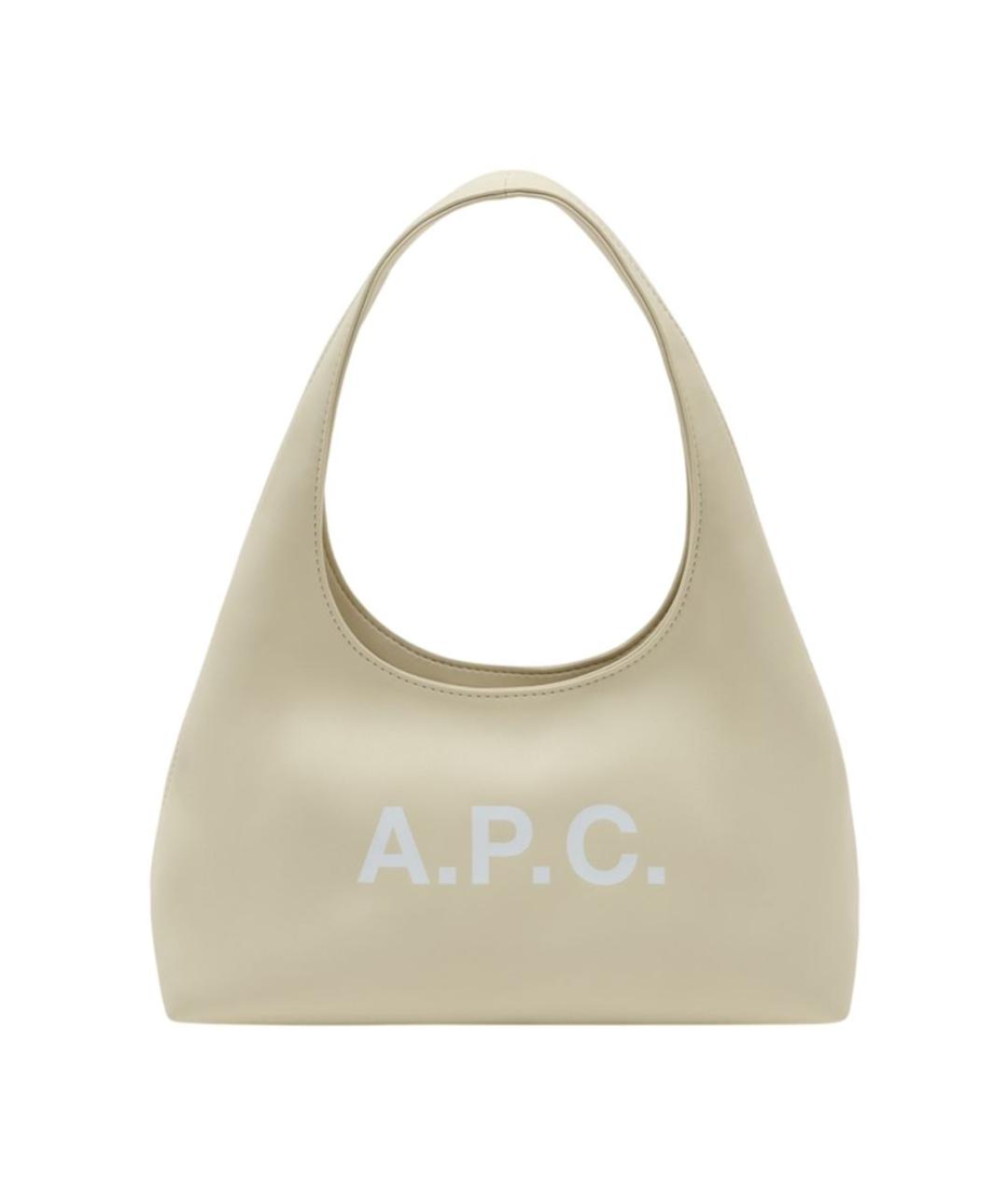 A.P.C. Белая синтетическая сумка через плечо, фото 1