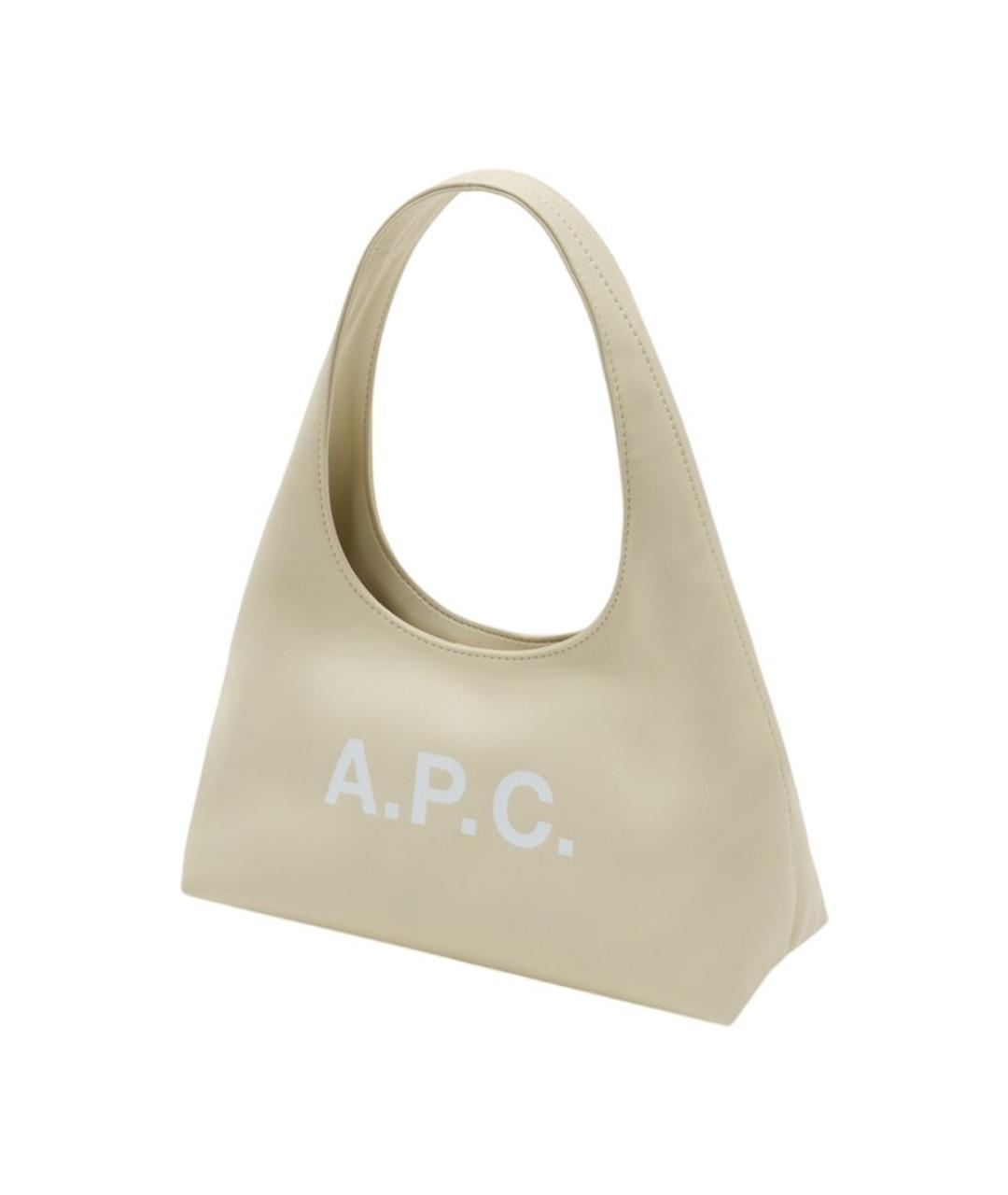 A.P.C. Белая синтетическая сумка через плечо, фото 2