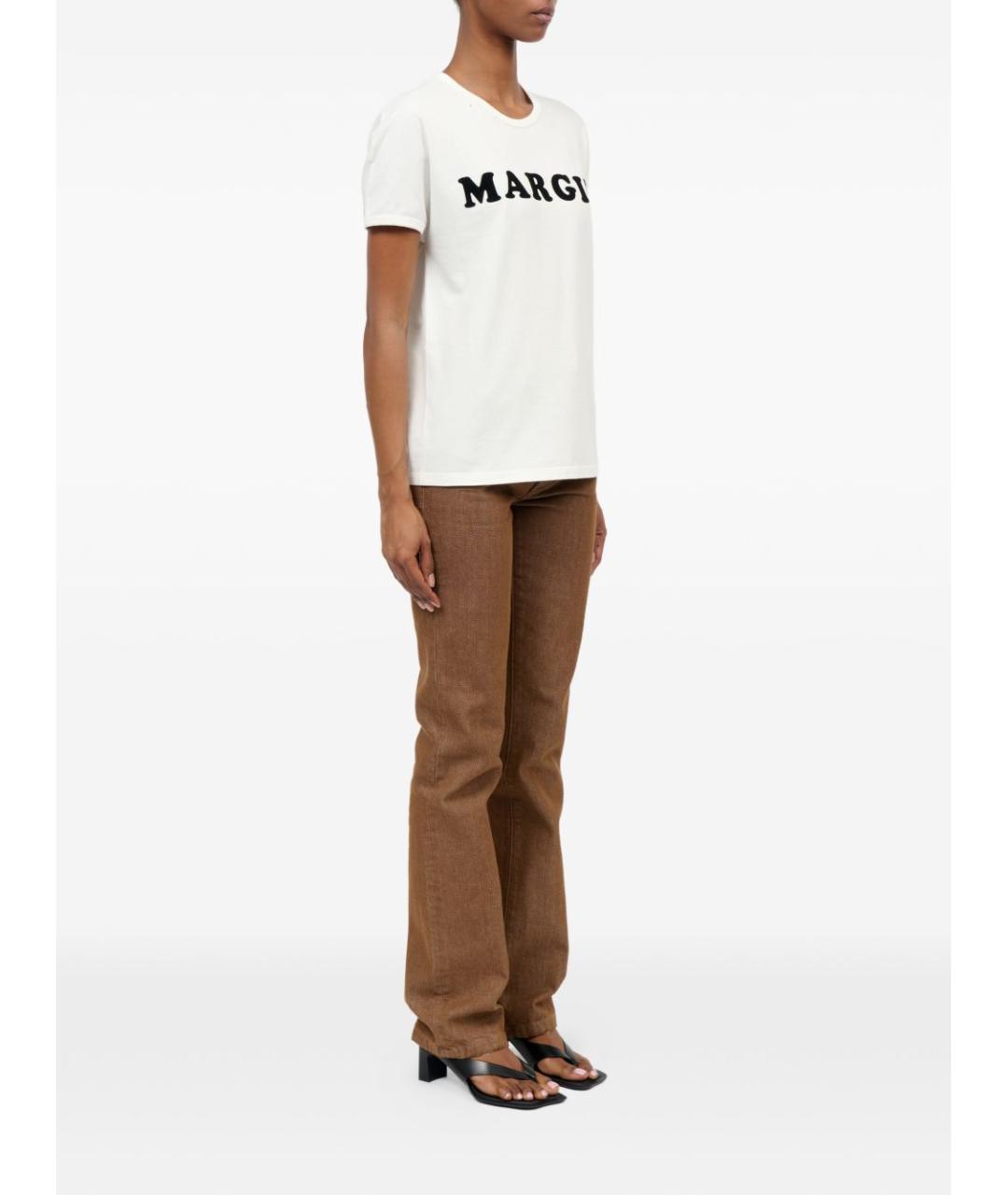 MM6 MAISON MARGIELA Белая хлопковая футболка, фото 3