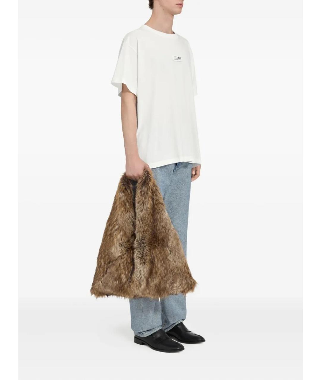 MM6 MAISON MARGIELA Белая хлопковая футболка, фото 3