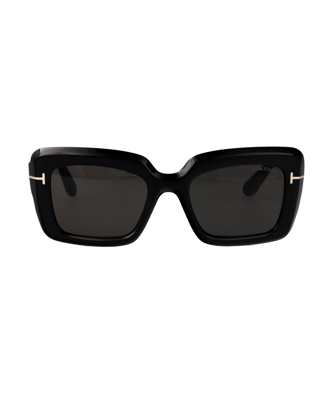TOM FORD Черные пластиковые солнцезащитные очки, фото 2