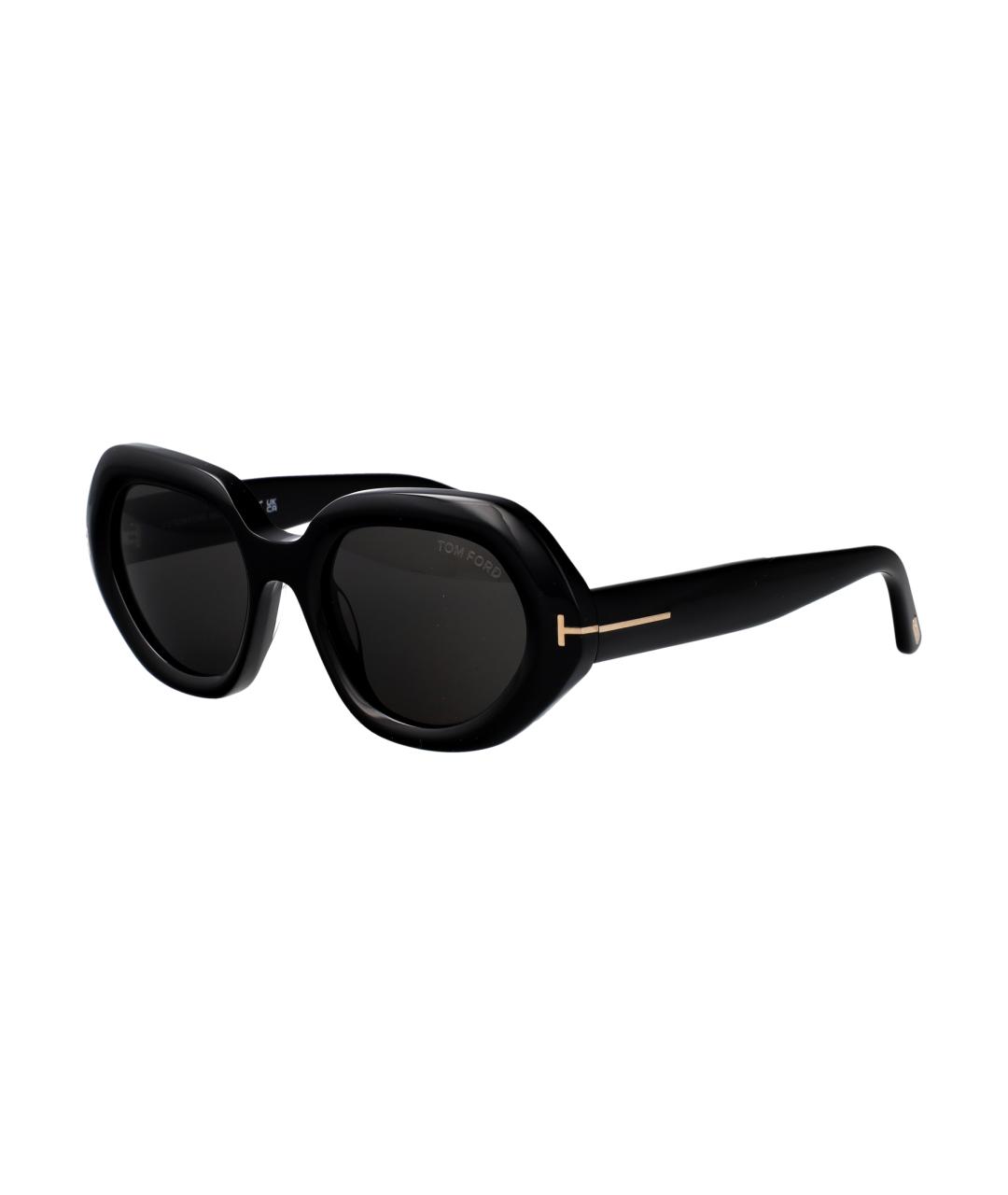 TOM FORD Черные пластиковые солнцезащитные очки, фото 1