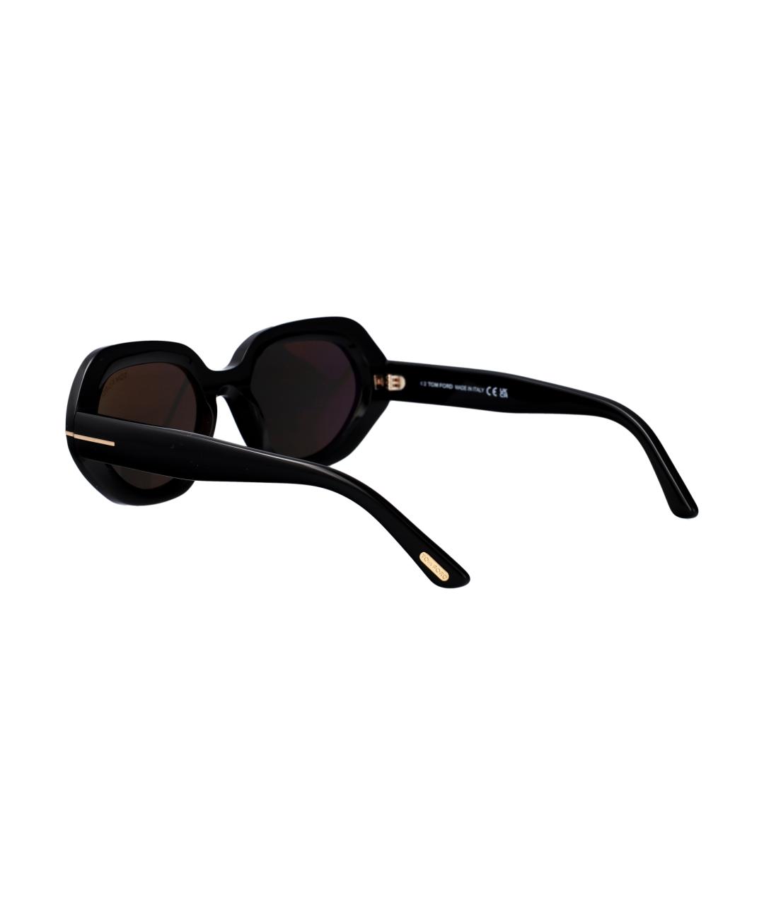 TOM FORD Черные пластиковые солнцезащитные очки, фото 4