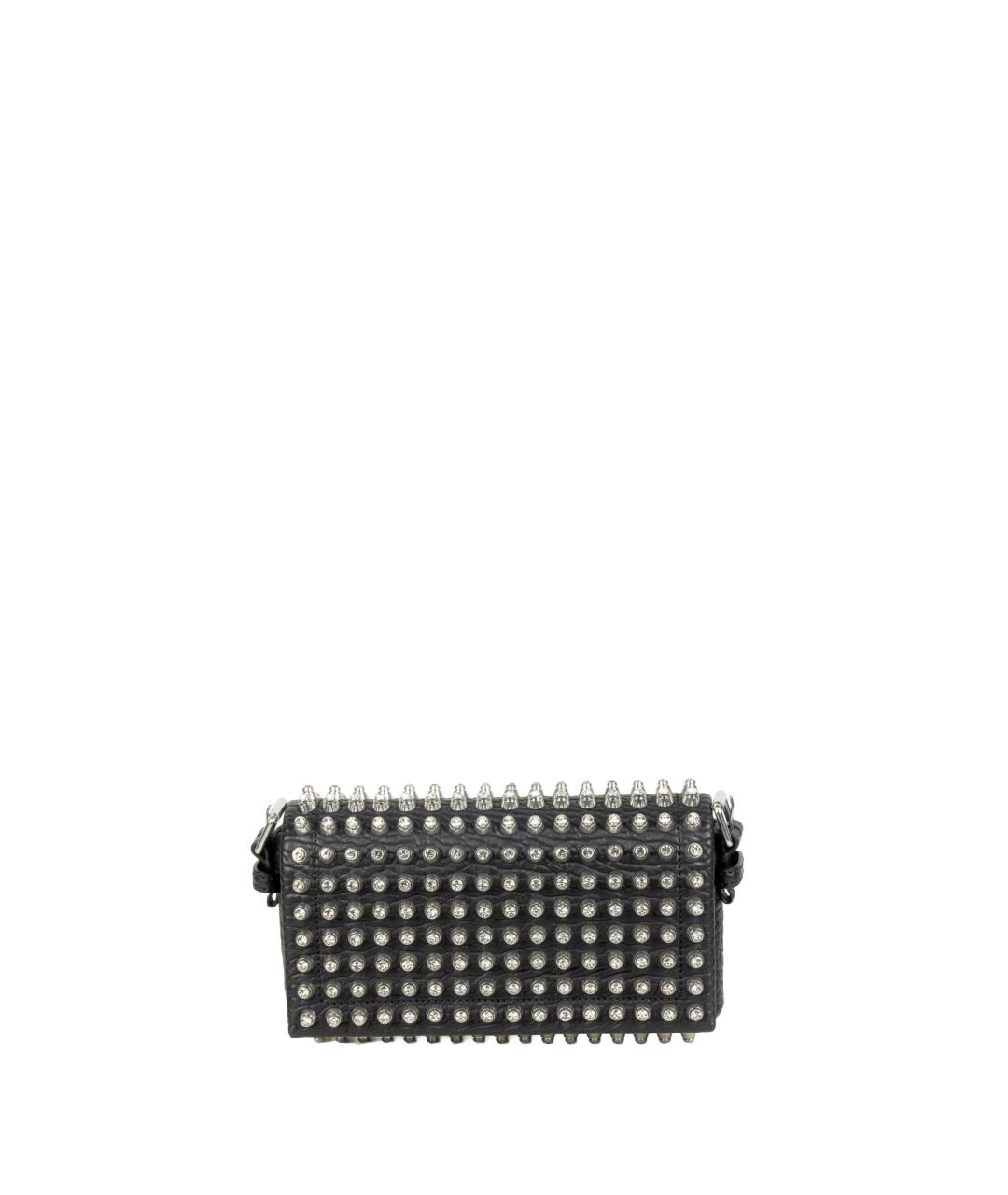 ALEXANDER WANG Черная кожаная сумка с короткими ручками, фото 1