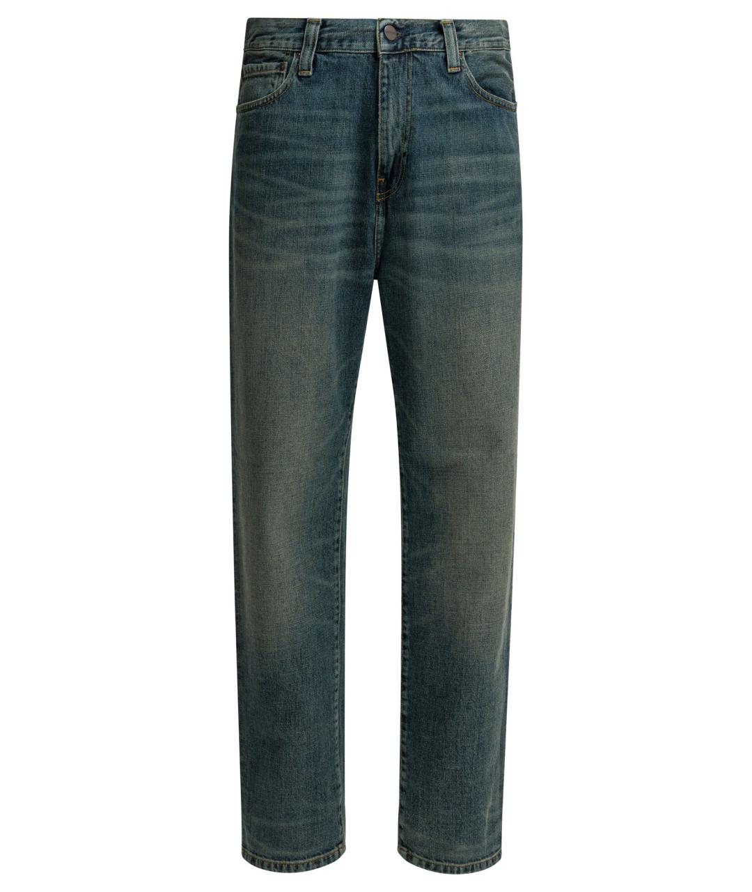 CARHARTT WIP Синие хлопковые повседневные брюки, фото 1