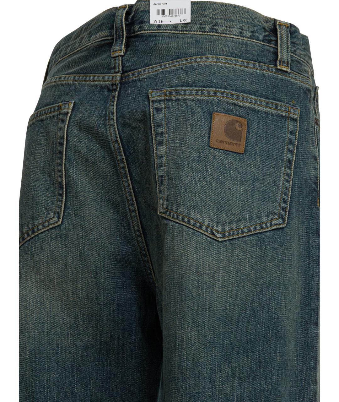 CARHARTT WIP Синие хлопковые повседневные брюки, фото 4