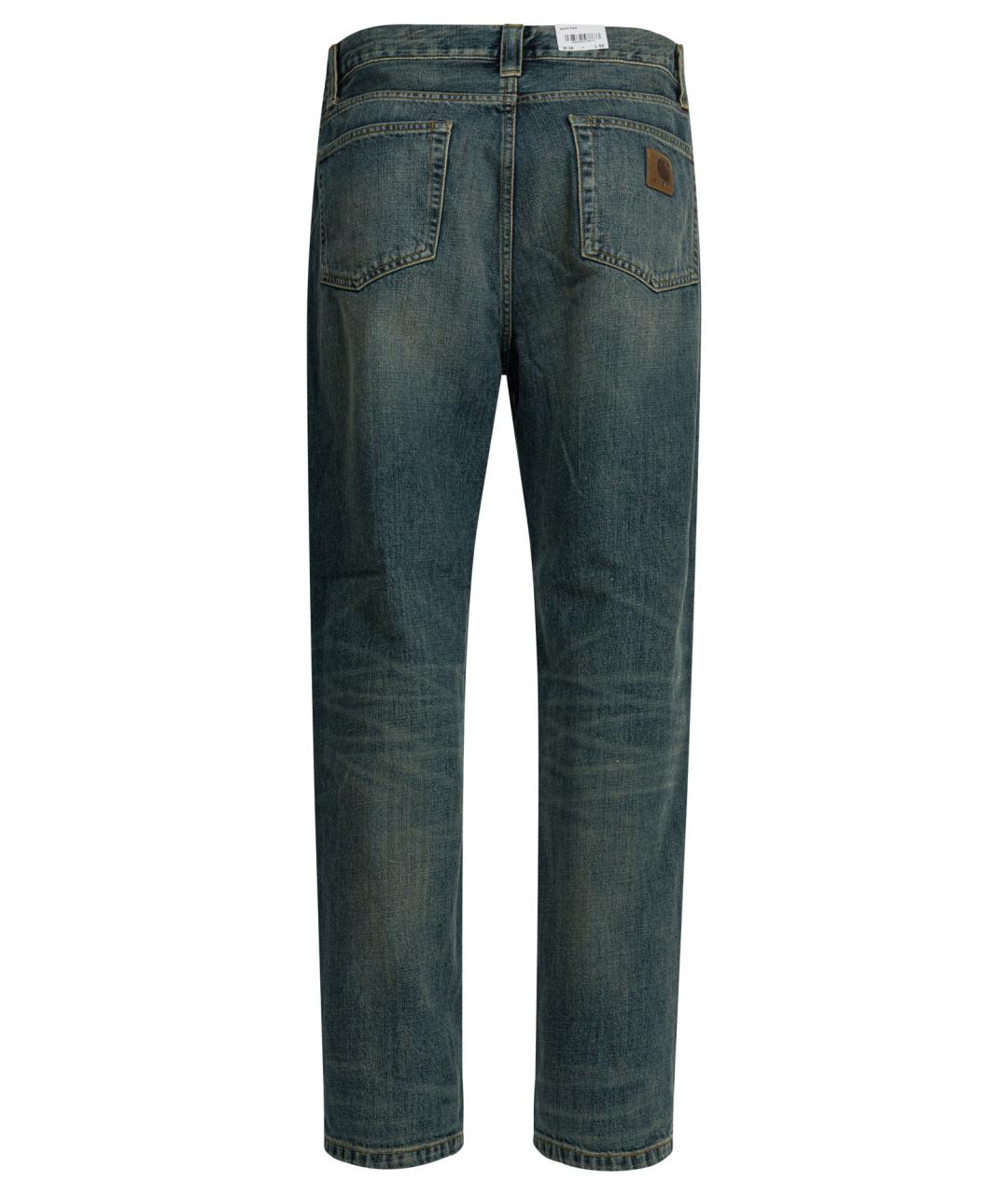 CARHARTT WIP Синие хлопковые повседневные брюки, фото 2