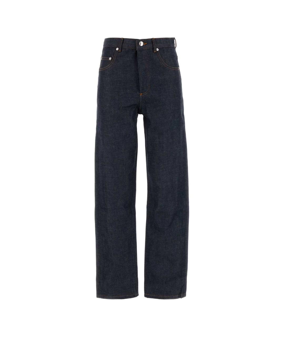 A.P.C. Синие хлопковые повседневные брюки, фото 1
