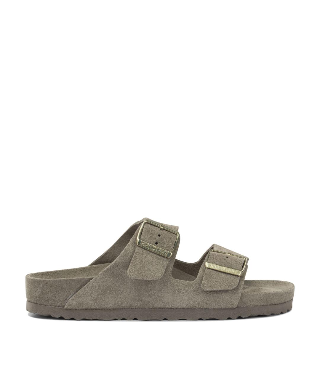 BIRKENSTOCK Коричневые замшевые сандалии, фото 2