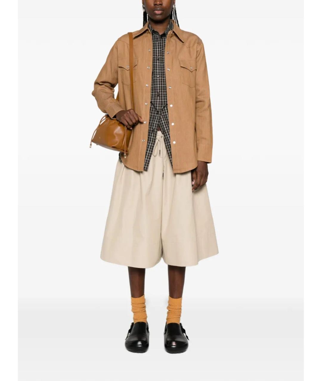 A.P.C. Коричневая хлопковая рубашка, фото 2