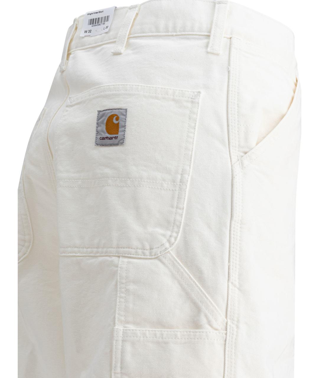 CARHARTT WIP Белые хлопковые шорты, фото 4