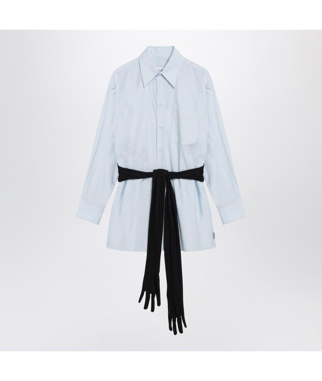 MM6 MAISON MARGIELA Голубая рубашка, фото 3