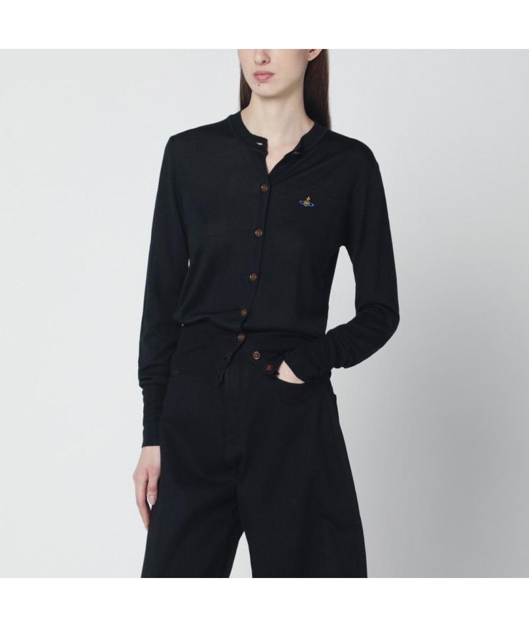 VIVIENNE WESTWOOD Черный шерстяной кардиган, фото 1