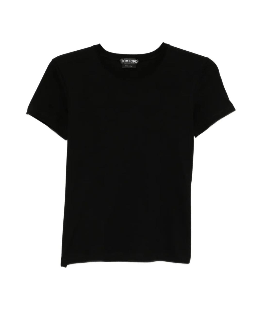 TOM FORD Черная хлопковая футболка, фото 1