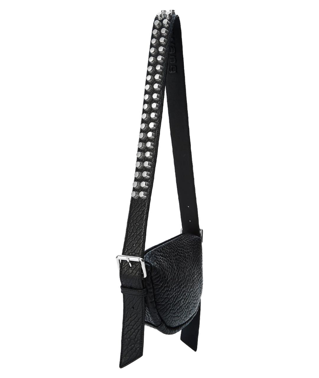 ALEXANDER WANG Черная кожаная сумка через плечо, фото 3