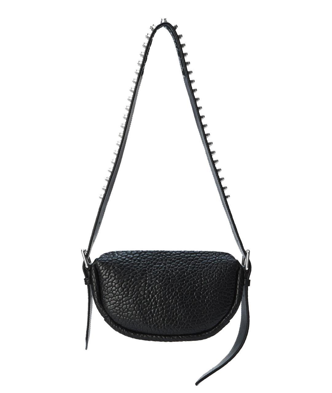 ALEXANDER WANG Черная кожаная сумка через плечо, фото 1