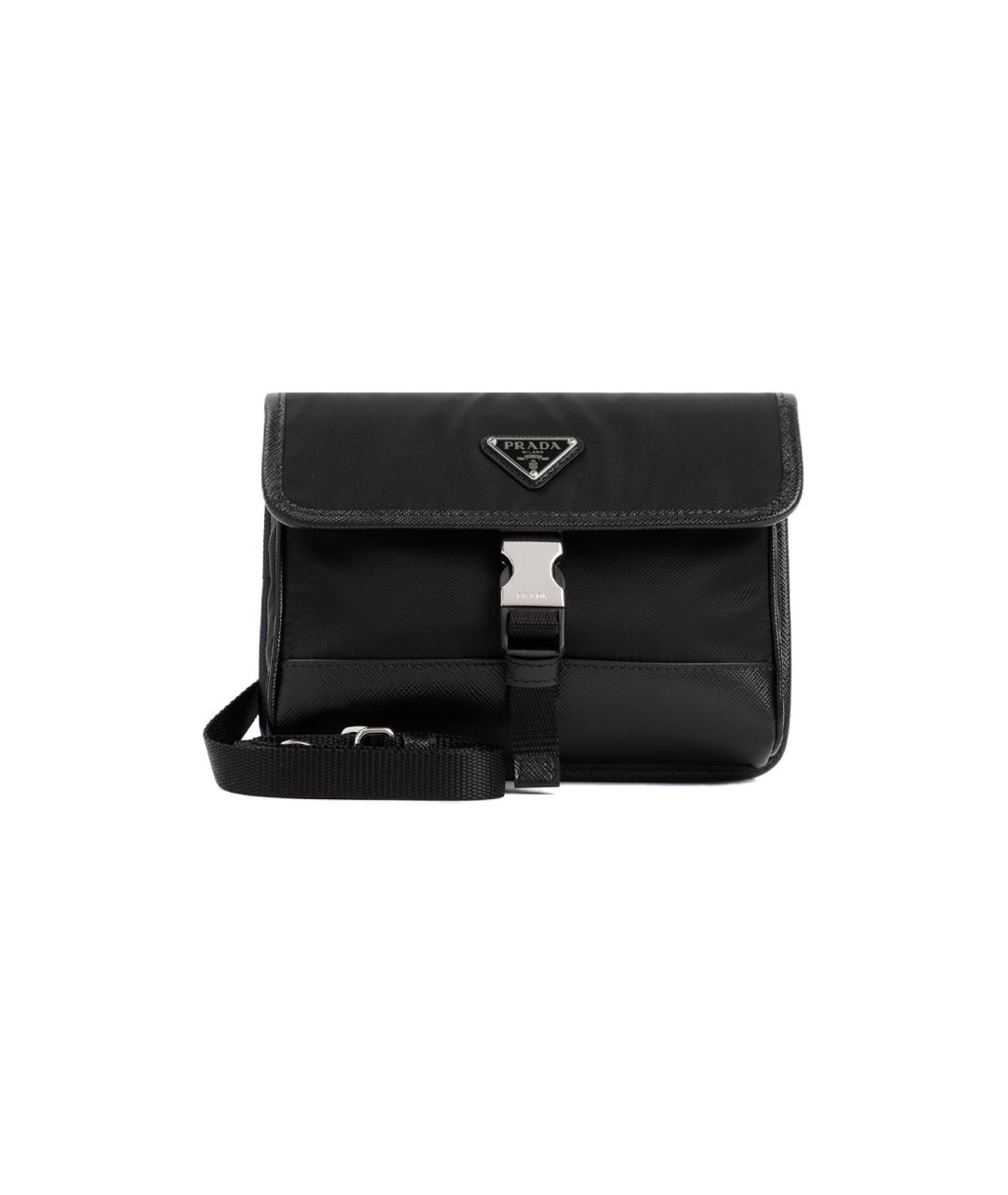 PRADA Черная синтетическая сумка на плечо, фото 1