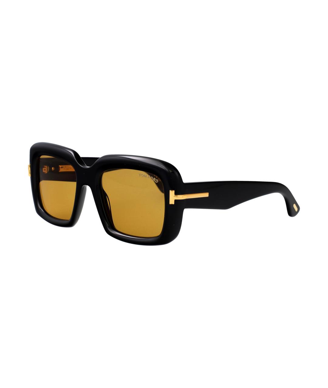 TOM FORD Черные пластиковые солнцезащитные очки, фото 2