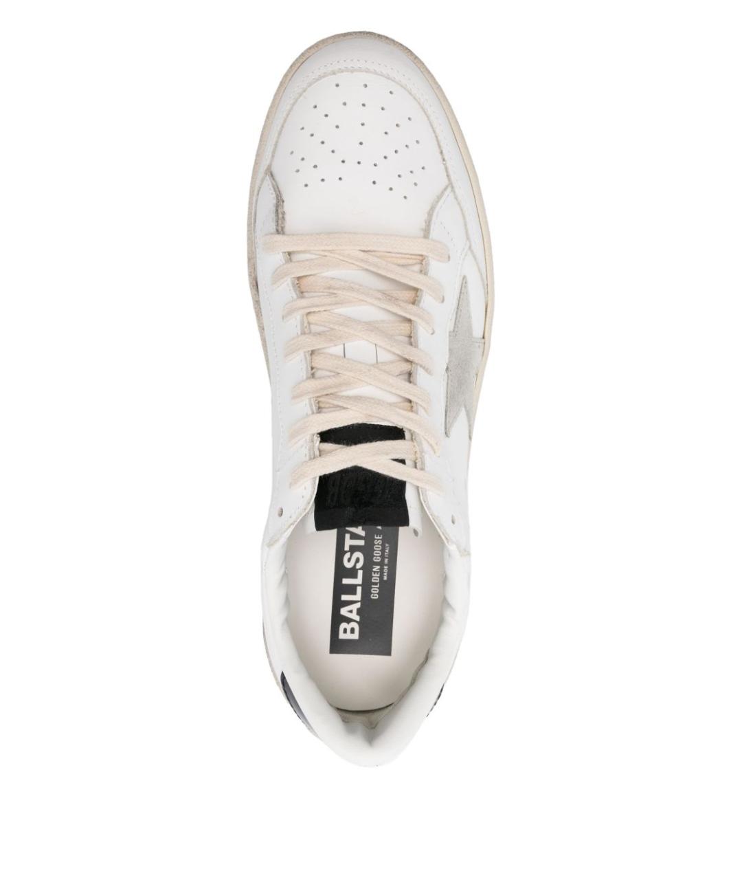 GOLDEN GOOSE Белые кожаные кеды, фото 4