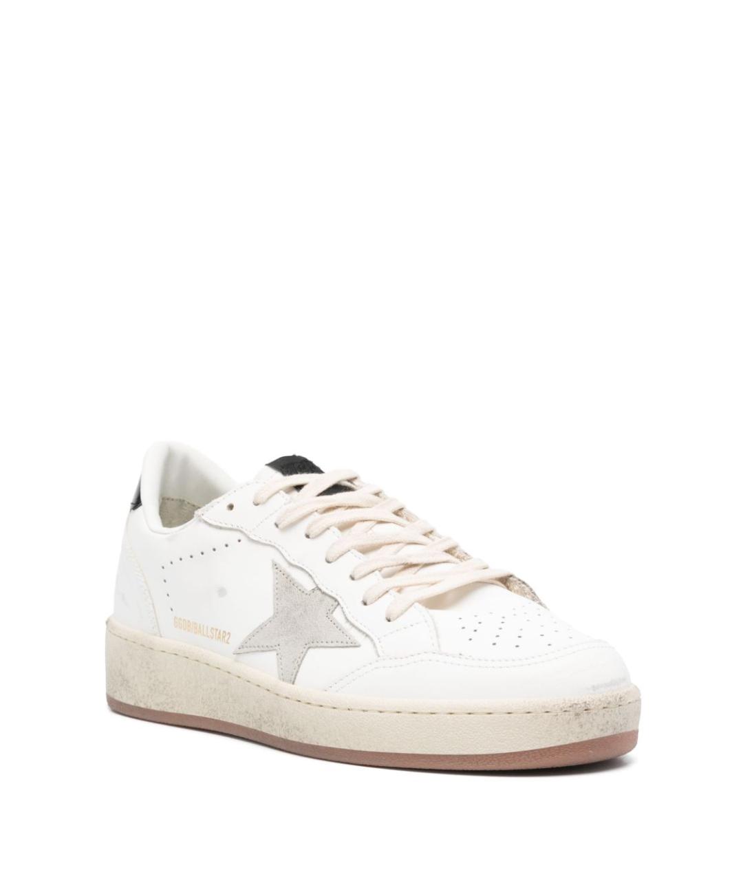 GOLDEN GOOSE Белые кожаные кеды, фото 3