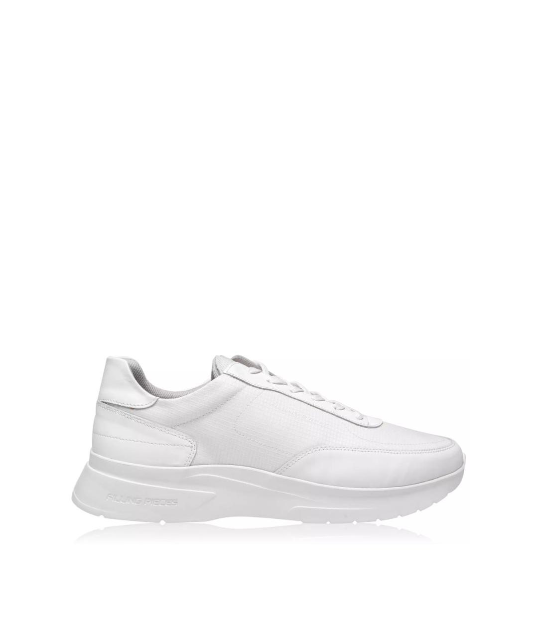 Filling pieces Белые кожаные низкие кроссовки / кеды, фото 1